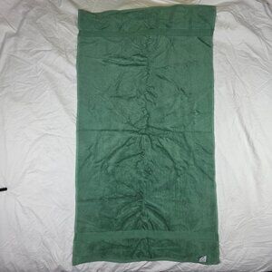 Vintage Grand Patrician Bath Towel Green Egyptian Cotton Made In USA Summer Out